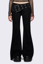 Gia Belted Flared Jeans