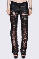 Bad Habits Slashed & Studded Pants