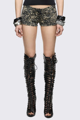Python Sepia Mini Shorts