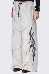 Void Grey Sigil Graphic Tech Pants