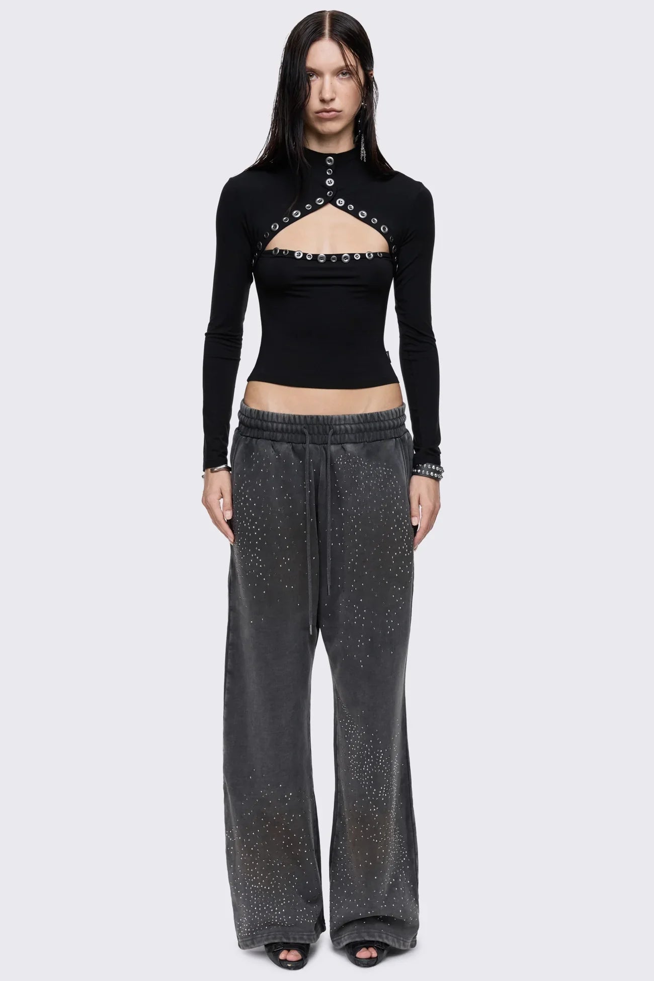 Shiloh Black Long Sleeve Top