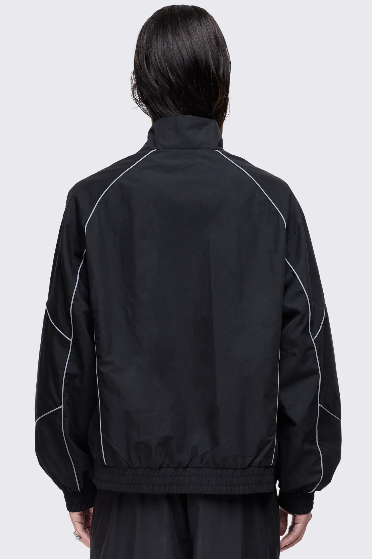 Void Black Sigil Graphic Windbreaker Jacket