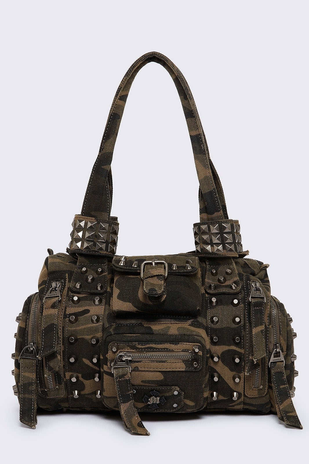 Myrrh Camo Studded Shoulder Bag