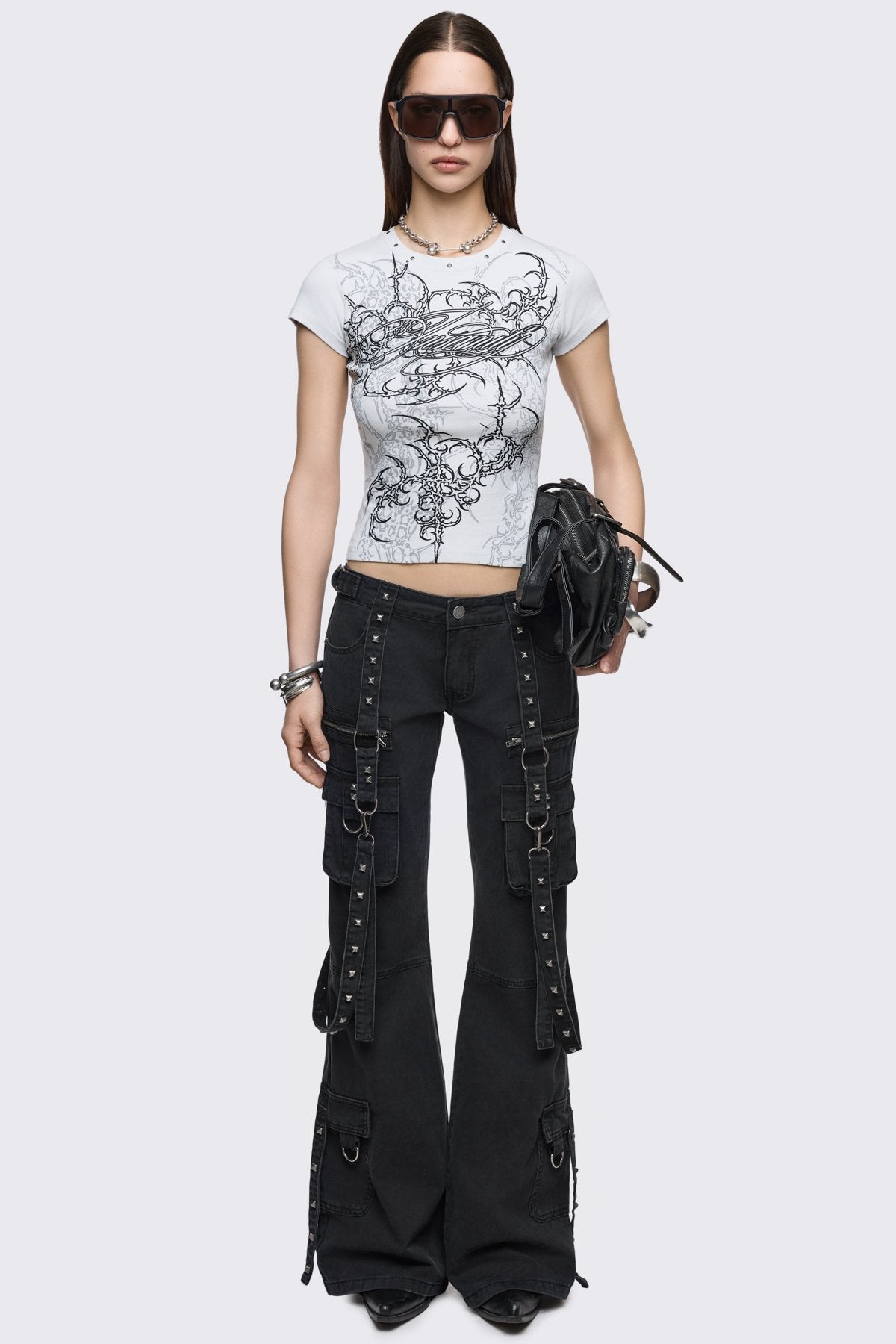 Bruise Cargo Flared Jeans