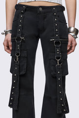 Bruise Cargo Flared Jeans