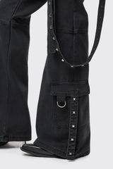 Bruise Cargo Flared Jeans