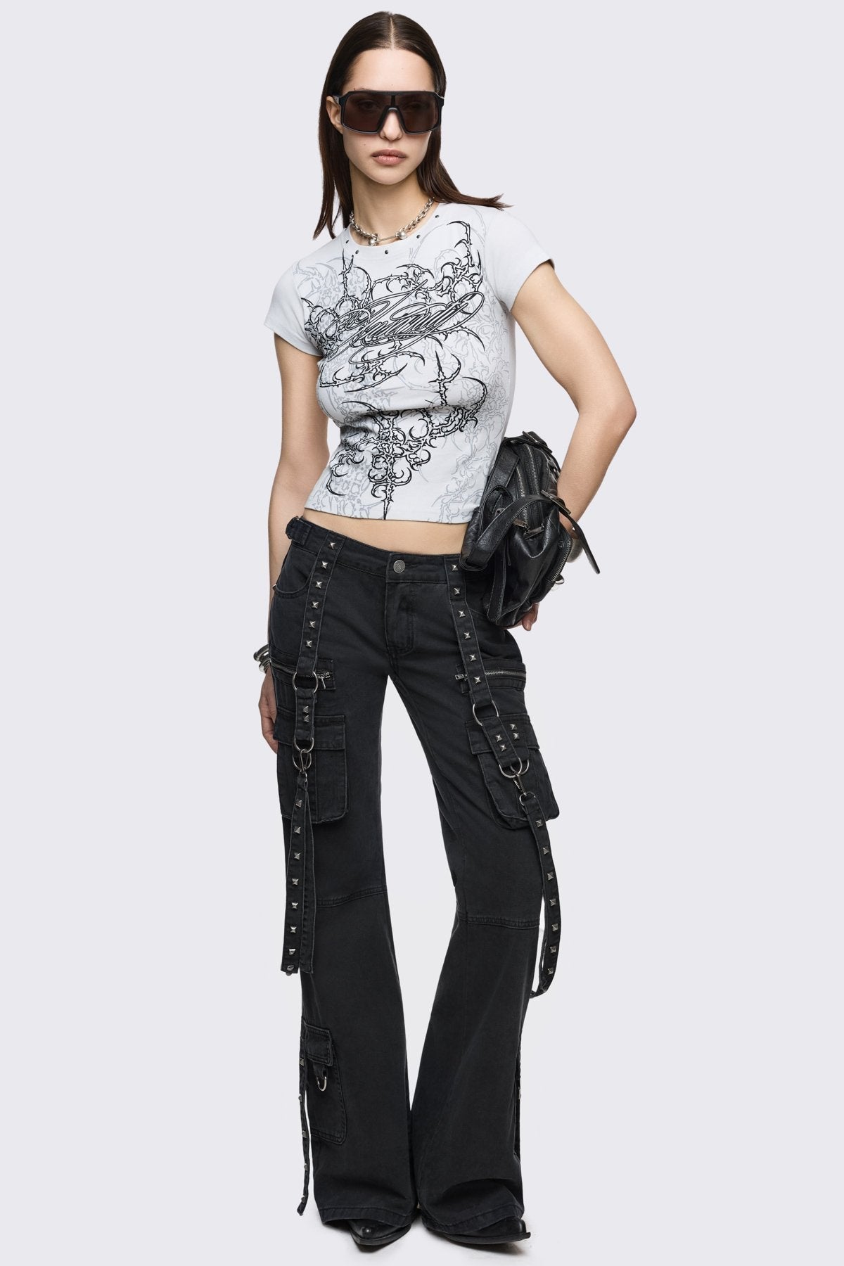 Bruise Cargo Flared Jeans
