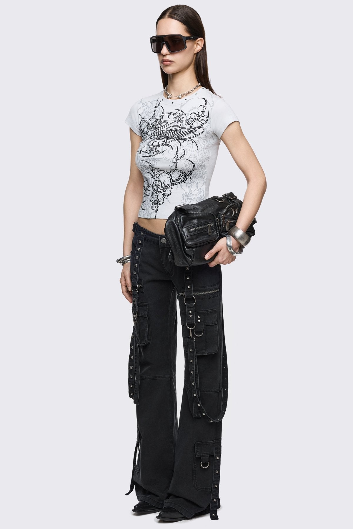 Bruise Cargo Flared Jeans
