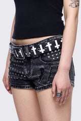 Crossed Out Buckle Belt