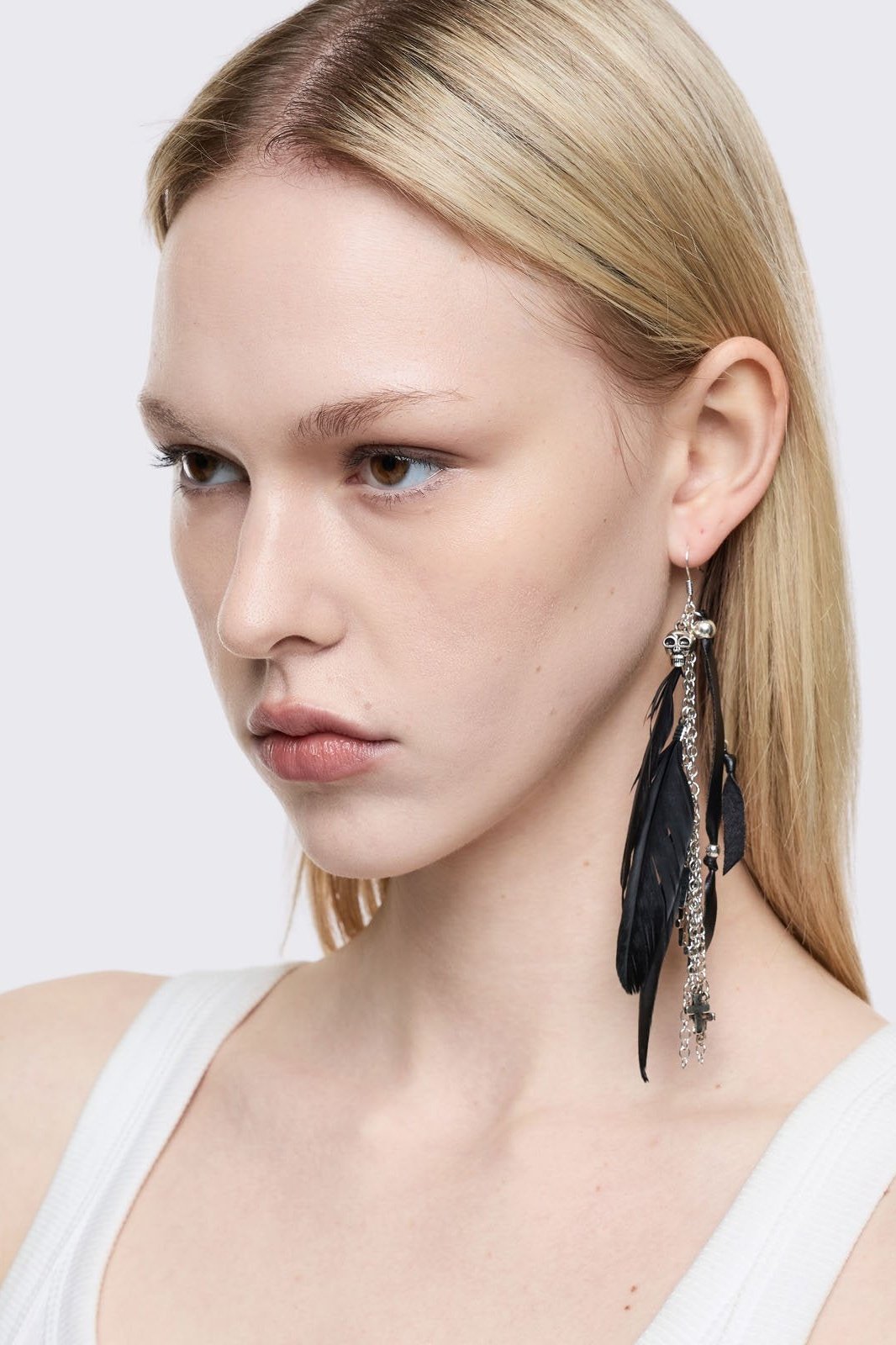 Dark Feathers Earring Set