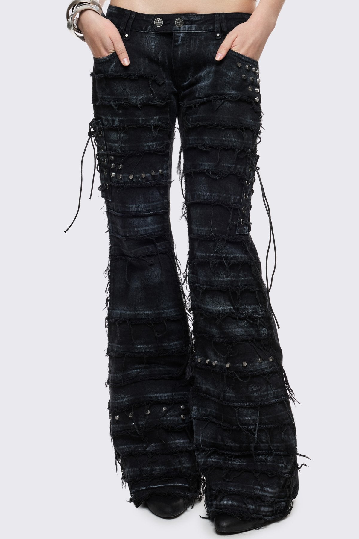 Dash Distressed Flared Jeans