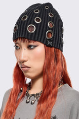 Elektra Black Beanie