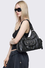 Jules Faux Leather Shoulder Bag