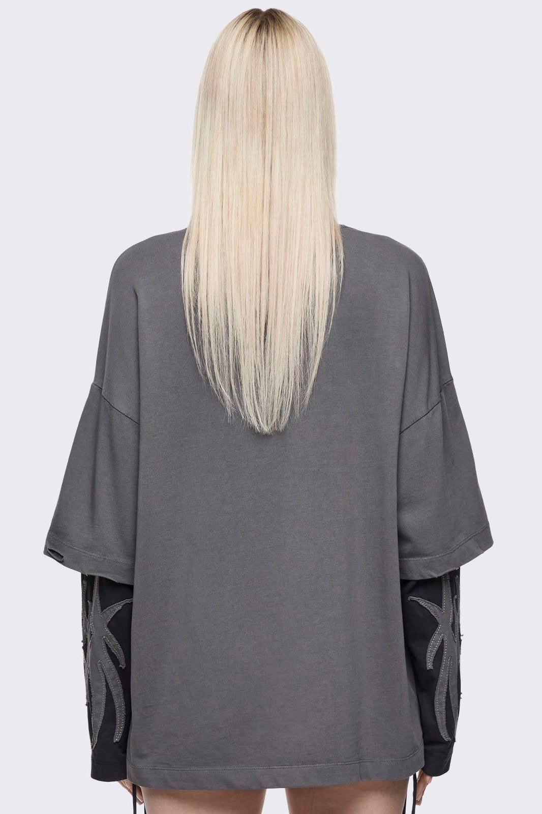 Luvx Grey Layered T-Shirt