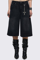 Black Washed Jorts