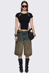 Dust Ombre Washed Jorts