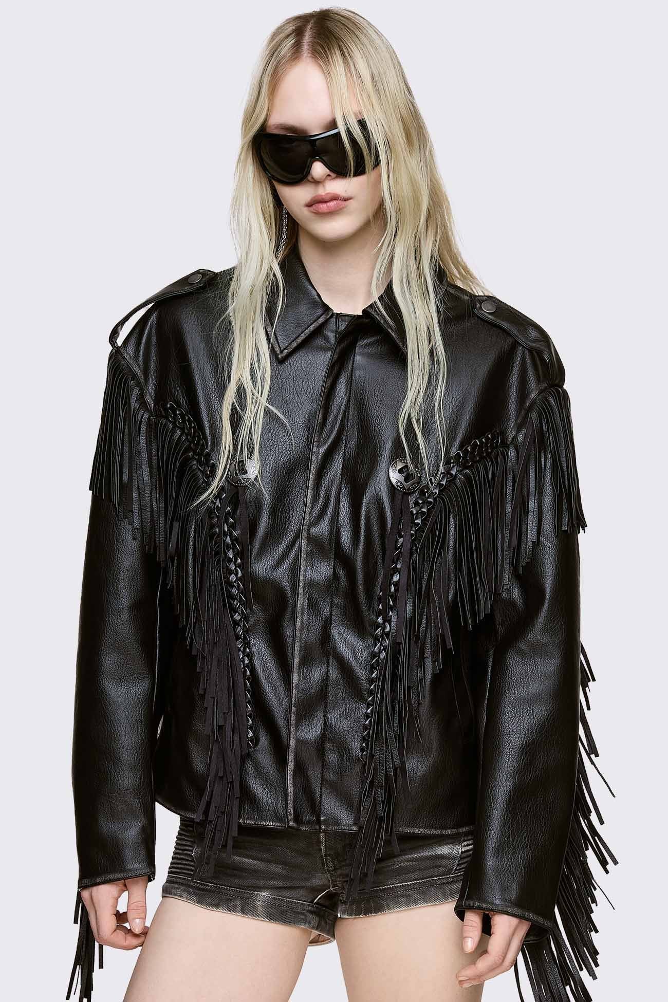 Nomad Fringe Biker Jacket