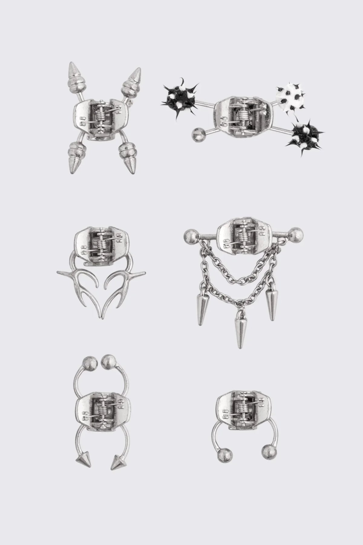 Pierce It Studs Hair Clips