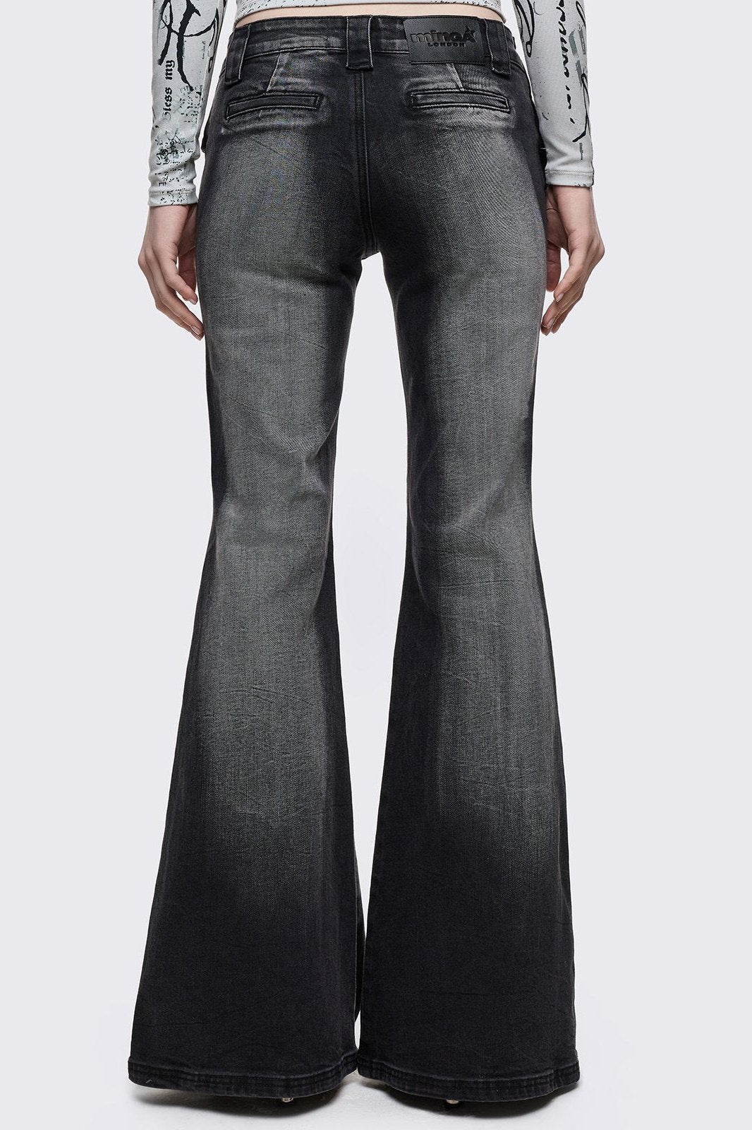 Roxie Belted Flared Jeans