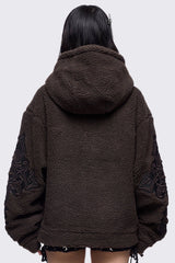 Sinner Brown Borg Jacket