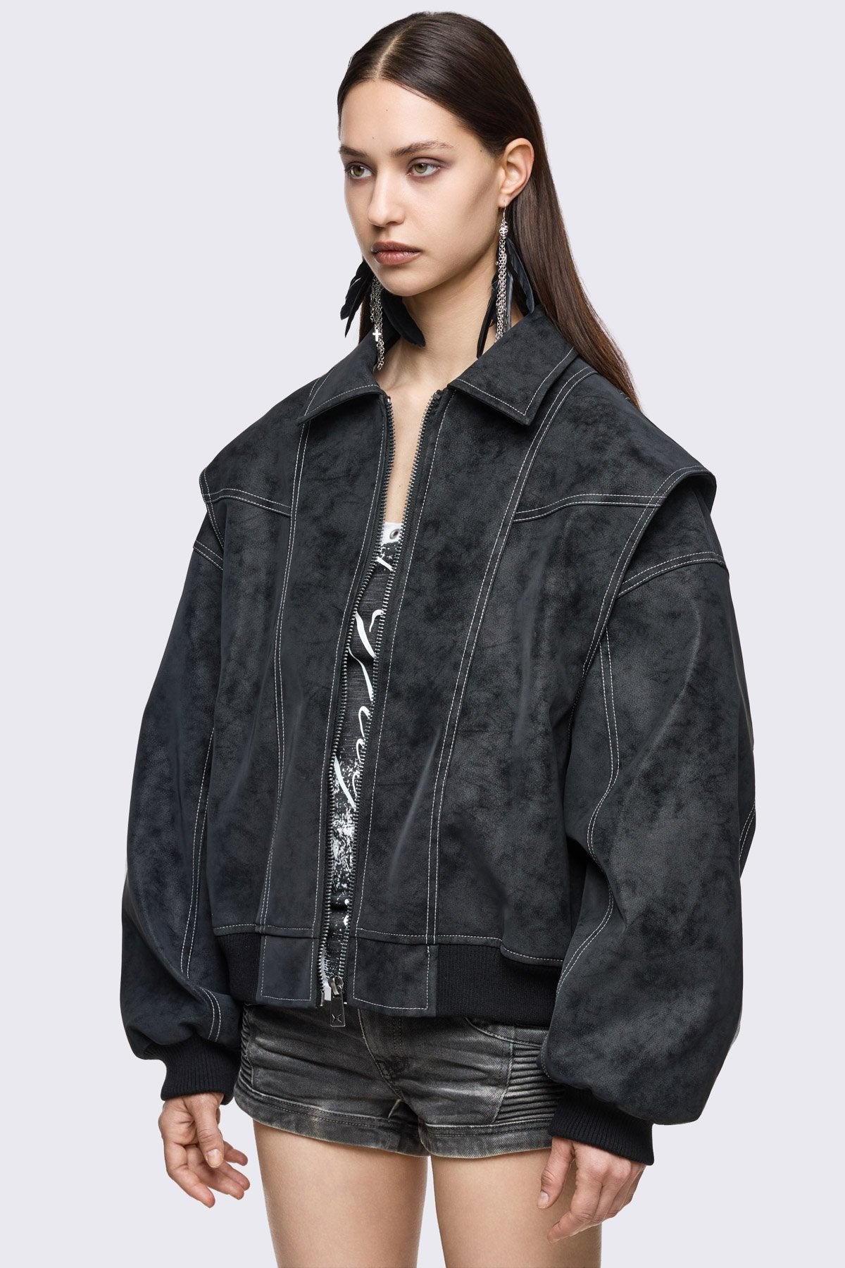Static Bomber Jacket