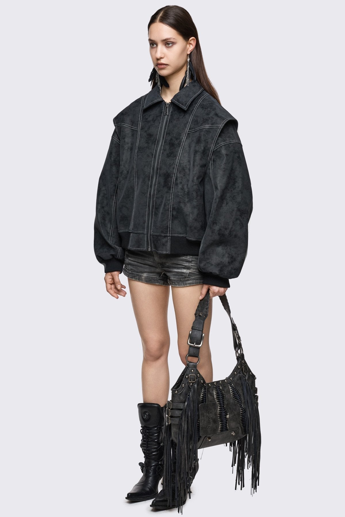 Static Bomber Jacket