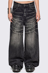 Volt Black Baggy Jeans