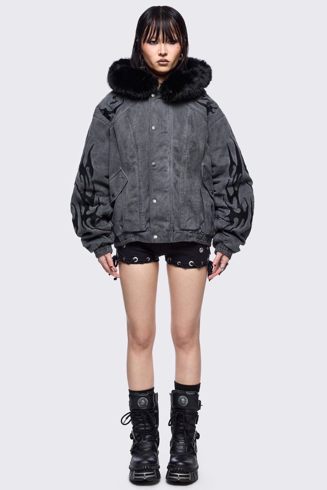 Wolf Embroidered Jacket
