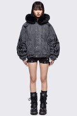 Wolf Embroidered Jacket